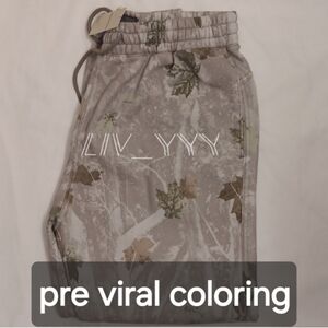 Abercrombie light grey camo essential sweatpants Small regular